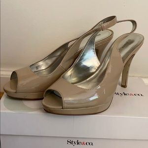 Style & Co nude heels